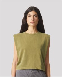 American Apparel Garment-Dyed Women's Heavyweight Muscle Tee