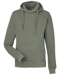 J America Pigment-Dyed Fleece Hooded Sweatshirt