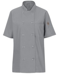 Chef Designs Women's Mimix Short Sleeve Chef Coat with OilBlok