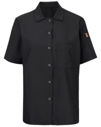 Chef Designs Women's Mimix Short Sleeve Cook Shirt with OilBlok