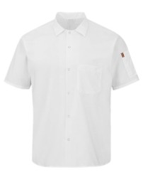 Chef Designs Mimix Short Sleeve Cook Shirt with OilBlok