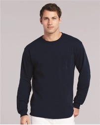 Gildan Ultra Cotton Long Sleeve Pocket T-Shirt