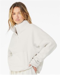 BELLA  CANVAS Womens Sponge Fleece Half Zip Pullover