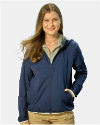 Nautica Women's Stillwater Hooded Windbreaker