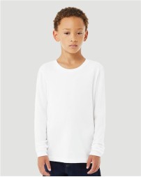 BELLA  CANVAS Youth Heather CVC Long Sleeve Tee