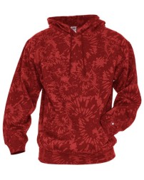 Badger Tie-Dyed Triblend Hooded Sweatshirt