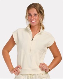 Boxercraft Women's French Terry Half Zip