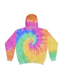 Colortone Tie-Dyed Full-Zip Hooded Sweatshirt