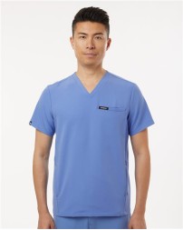 Jaanuu Platt 3-Pocket Scrub V-Neck Top