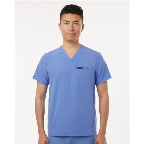 Jaanuu Platt 3-Pocket Scrub V-Neck Top