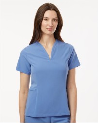 Jaanuu Women's Calix Fit  Flare Scrub V-Neck Top