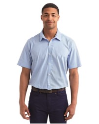Artisan Collection by Reprime   Microcheck Gingham Cotton Shirt
