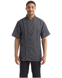 Artisan Collection by Reprime   Zip-Close Short Sleeve Chef's Coat