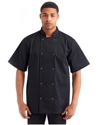Artisan Collection by Reprime Ten Studded Front Chef Short Sleeve Coat