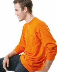 Bayside USA-Made 5050 Long Sleeve Pocket T-Shirt