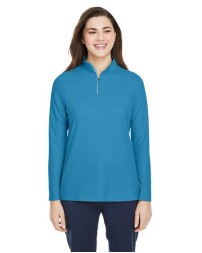 CORE365 Women's Fusion ChromaSoft Pique Quarter-Zip Pullover