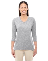 Devon  Jones Women's Perfect Fit Bracelet-Length V-Neck Top