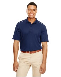 CORE365 Men's Radiant Performance Piqué Polo with Reflective Piping