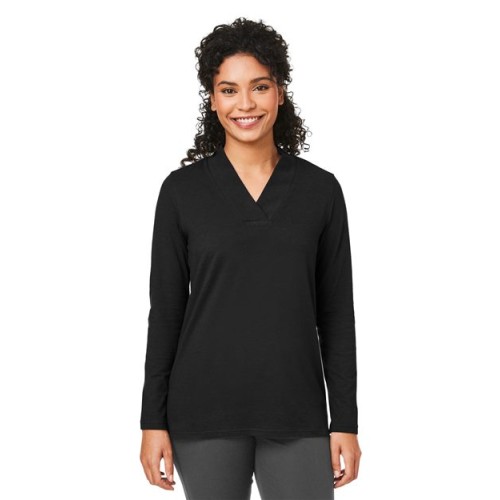 Devon  Jones Women's Raleigh Shawl Collar Knit Top