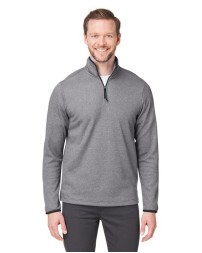 CORE365 Men's Venture Heathered Stripe Quarter-Zip Pullover