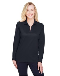 Devon  Jones Women's CrownLux Performance Plaited Long Sleeve Polo
