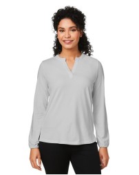 Devon  Jones Women's Raleigh Half-Placket Knit Top
