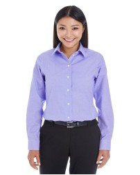 Devon  Jones Women's Crown Collection Royal Dobby Woven Dress Shirt