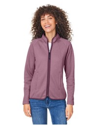 CORE365 Women's Venture Heathered Stripe Full-Zip