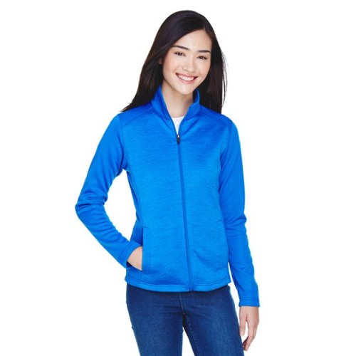 Devon  Jones Women's Newbury Colorblock Mélange Fleece Full-Zip Jacket
