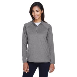 Devon  Jones Women's Stretch Tech-Shell Compass Quarter-Zip Pullover