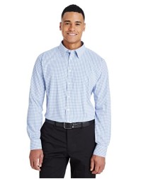 Devon  Jones Men's CrownLux Performance Micro Windowpane Woven Dress Shirt