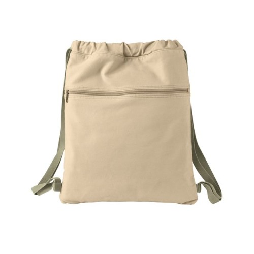 Authentic Pigment 14oz Pigment-Dyed Canvas Cinch Sack