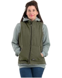 Berne Apparel Women's Sherpa-Lined Softstone Duck Vest