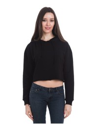 Lane Seven Women's Cropped Fleece Hooded Sweatshirt