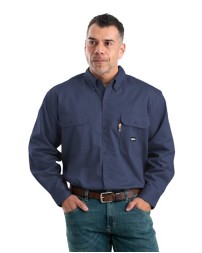 Berne Apparel Men's Flame-Resistant Button-Down Work Shirt
