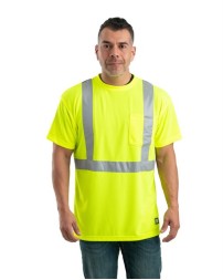 Berne Apparel Men's Hi-Vis Class 2 Performance Pocket T-Shirt
