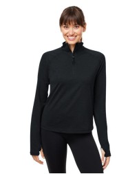 Glyder Women's Marbled Jersey Fairway Quarter-Zip Pullover