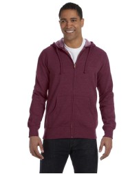 Econscious Heathered Full-Zip Hooded Sweatshirt
