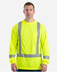 Berne Apparel Men's Tall Hi-Vis Class 3 Performance T-Shirt