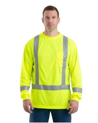 Berne Apparel Men's Hi-Vis Class 3 Performance Pocket T-Shirt