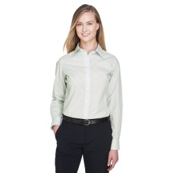 Devon  Jones Women's Crown Collection Micro Tattersall Woven Dress Shirt