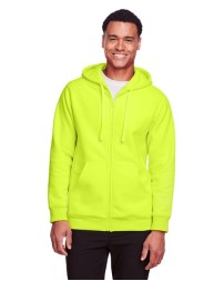 Team 365 Unisex Zone HydroSport Heavyweight Full-Zip Hooded Sweatshirt
