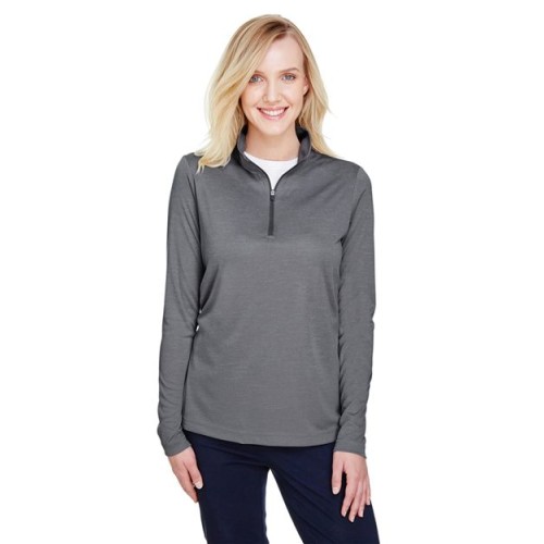 Team 365 Women's Zone Sonic Heather Performance Quarter-Zip Pullover