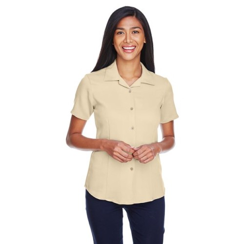 Harriton Women's Bahama Cord Camp Shirt