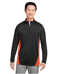 Harriton Men's Flash Snag Protection Plus IL Colorblock Quarter-Zip Pullover