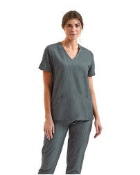 Onna Women's Invincible V-Neck Stretch Scrub Top