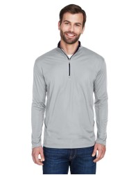 UltraClub Men's Cool  Dry Sport Quarter-Zip Pullover