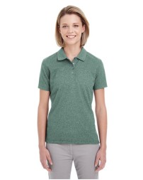 UltraClub Women's Heathered Pique Polo