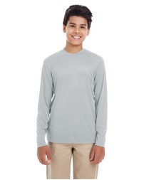 UltraClub Youth Cool  Dry Performance Long Sleeve Top
