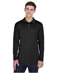 UltraClub Men's Cool  Dry Sport Long Sleeve Polo